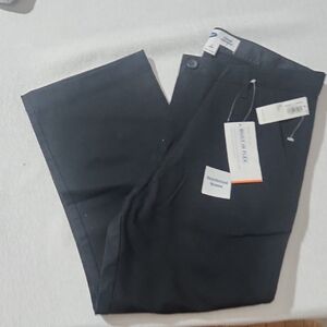 Old Navy Kids Black Casual Pants school uniform trousers Adjust waist 12 husky